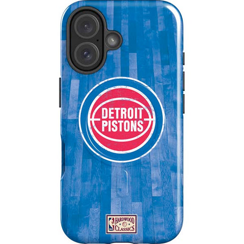 NBA Detroit Pistons Hardwood Classics iPhone 16 Plus Magsafe Impact Case